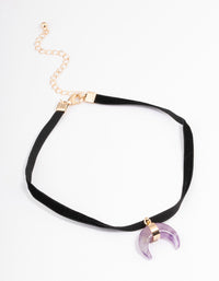 Gold Amethyst Horn Choker - link has visual effect only