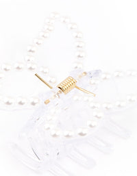 Pearl Clear Butterfly Claw Clip - link has visual effect only