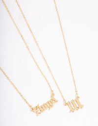 Gold Plated Angel Number '111' Layered Necklace - link has visual effect only