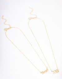 Gold Plated Angel Number '333' Layered Necklace - link has visual effect only