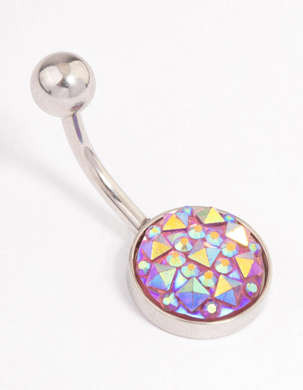 Surgical Steel Mermaid Bezel Belly Ring