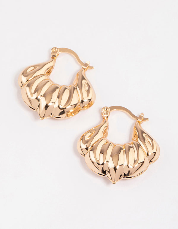 Gold Chubby Hoop Earrings