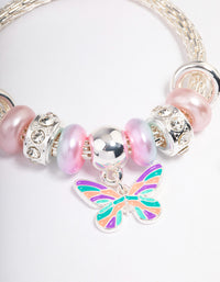 Kids Stretch Glitter Butterfly Bracelet & Ring Set - link has visual effect only