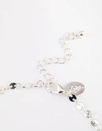 Silver Mixed Beaded & Disc Chain Anklet Pack - link has visual effect only