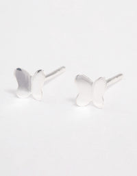 Sterling Silver Polished Butterfly Stud Earrings - link has visual effect only