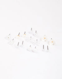 Gold Garden Mixed Stud Earrings 8-Pack - link has visual effect only