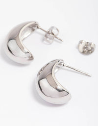 Stainless Steel Small Bubble Hoop Earrings - link has visual effect only