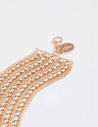 Gold Cup Chain Layered Choker - link has visual effect only