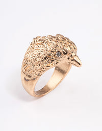 Antique Gold Majestic Eagle Ring - link has visual effect only