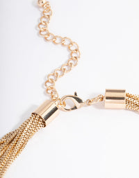 Gold Multi Chain Statement Ball Necklace - link has visual effect only