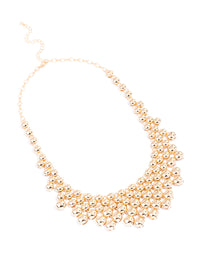Gold Statement Layered Orb Necklace - link has visual effect only