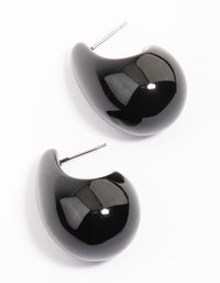 Black Bubble Drop Stud Earrings - link has visual effect only