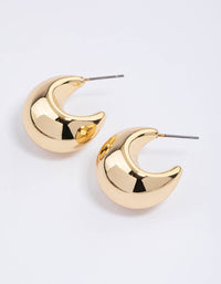 Gold Plated Chunky Bubble Hoop Earrings - link has visual effect only