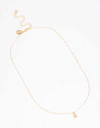 Gold Diamante Locket Pendant Necklace - link has visual effect only