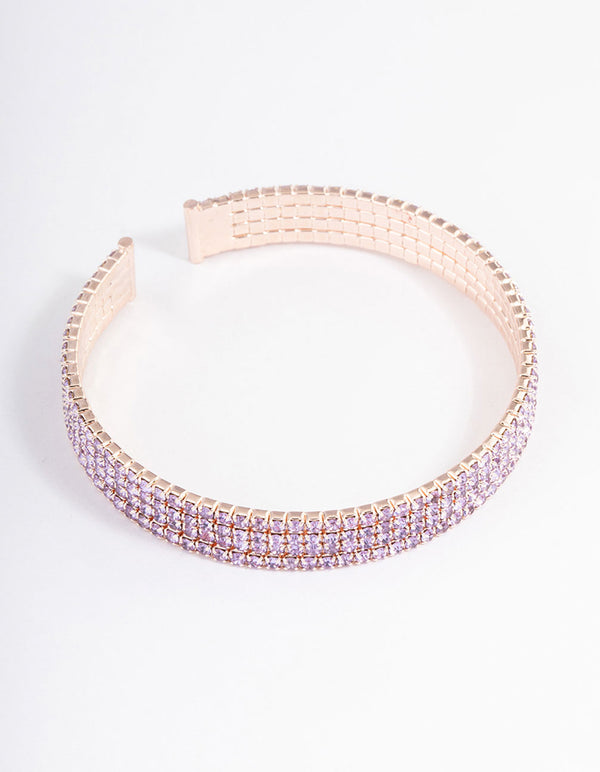 Rose Gold Classic Cup Chain Wrist Cuff