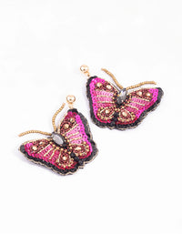 Gold Butterfly Ember Earrings - link has visual effect only