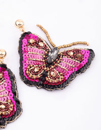 Gold Butterfly Ember Earrings - link has visual effect only