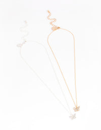 Diamante Mini Butterfly Bestie Necklace Pack - link has visual effect only