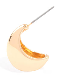 Gold Mini Bubble Huggie Earrings & Polishing Set - link has visual effect only