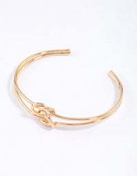 Gold Pretzel Open Cuff & Polishing Set - link has visual effect only