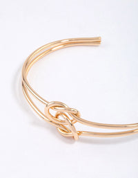 Gold Pretzel Open Cuff & Polishing Set - link has visual effect only