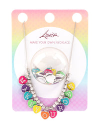 Kids Rhodium Charm Letter Kit - link has visual effect only