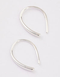 Sterling Silver Wishbone Thread Through Earrings - link has visual effect only