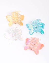 Plastic Butterfly Hair Claw Clip 4-Pack - link has visual effect only