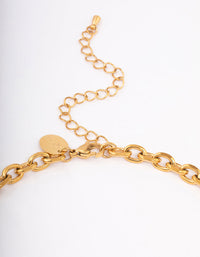 Waterproof Gold Plated Stainless Steel Cable FOB Y- Necklace - link has visual effect only