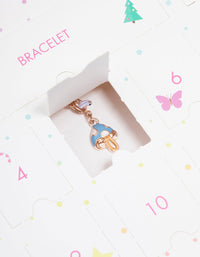 Kids Rose Gold Charm Bracelet 12 Days of Christmas Advent Calendar - link has visual effect only