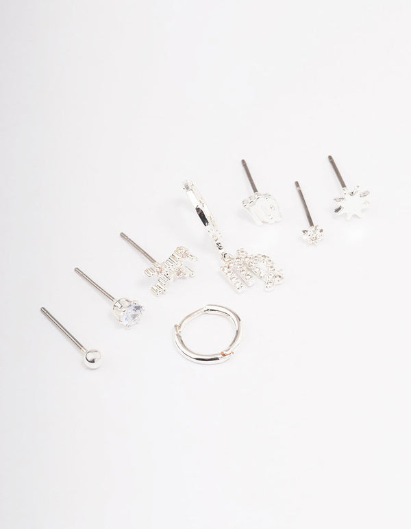 Silver Plated Virgo Earring Pack