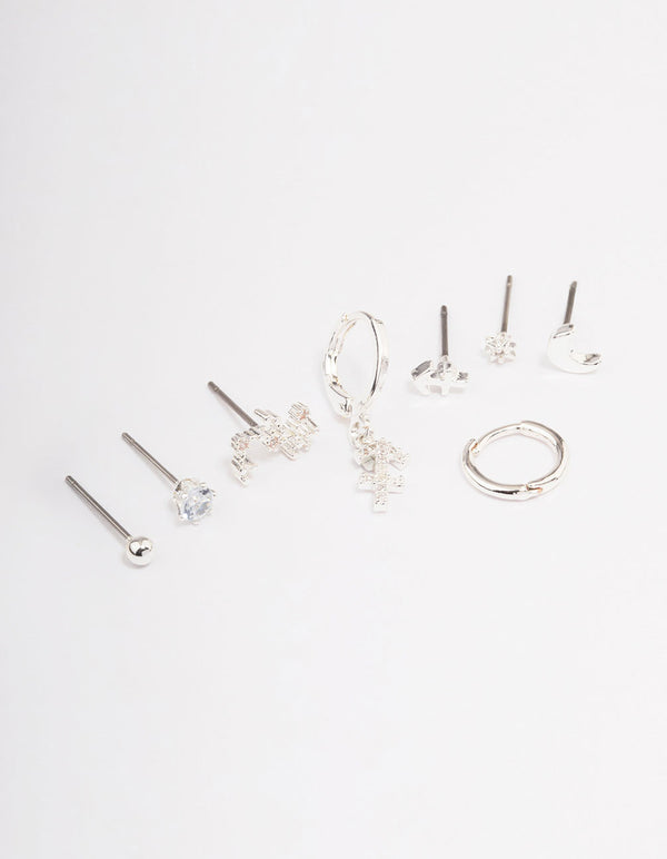 Silver Plated Sagittarius Earring Pack