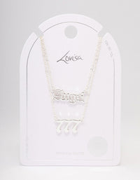 Silver Plated Angel Number '777' Necklace Pack - link has visual effect only