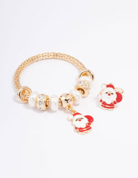 Kids Gold Christmas Santa Bracelet & Ring Pack - link has visual effect only