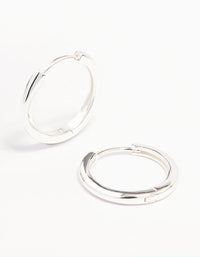 Sterling Silver Huggie Earrings 16mm - link has visual effect only