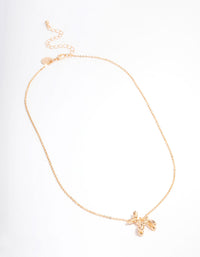 Gold Bubble Dog Short Necklace - link has visual effect only