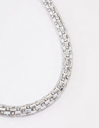 Rhodium Mixed Stone Necklace - link has visual effect only