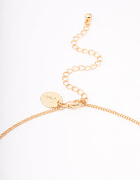 Gold Plated Cubic Zirconia Semi-Precious Donut Necklace - link has visual effect only