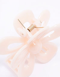 Ivory Flower Hair Claw Clip - link has visual effect only