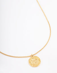 Gold Plated Sagittarius Star Sign Pendant Necklace - link has visual effect only