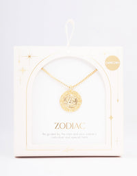 Gold Plated Capricorn Star Sign Pendant Necklace - link has visual effect only