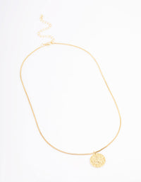 Gold Plated Capricorn Star Sign Pendant Necklace - link has visual effect only