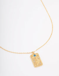 Gold Plated December Birth Month Flower Pendant Necklace - link has visual effect only