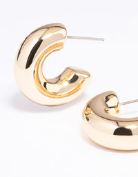 Gold Plated Small Hoop Earrings - link has visual effect only