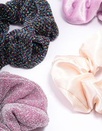 Lilac Christmas Hair Scrunchie Gift 4-Pack - link has visual effect only