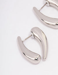 Silver Pointed Sandwich Front & Back Earrings - link has visual effect only