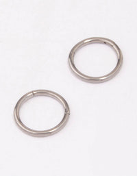 Titanium Fine Sleeper Earrings 6mm - link has visual effect only