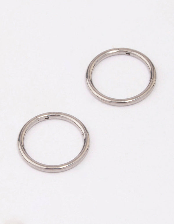 Titanium Fine Sleeper Earring 8mm