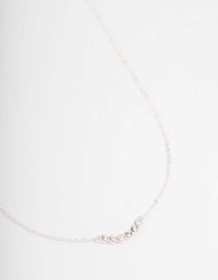 Silver Linear Bezel Diamante Necklace - link has visual effect only