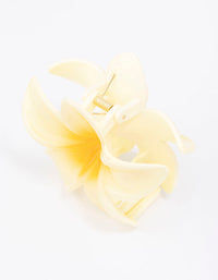 Yellow Ombre Hibiscus Hair Claw Clip - link has visual effect only